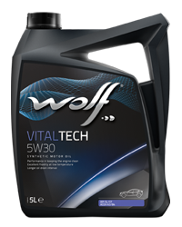 Масло моторное синтетическое - WOLF VITALTECH 5W30, 5л (141155 / 8300011)